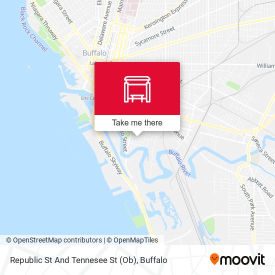 Republic St And Tennesee St (Ob) map