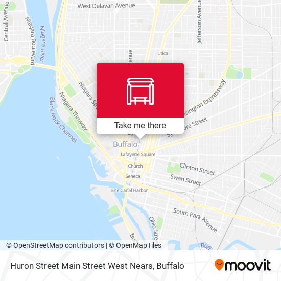 Mapa de Huron Street Main Street West Nears
