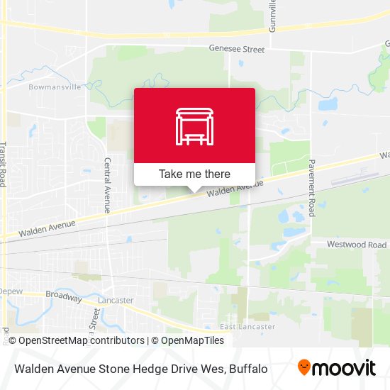 Walden Avenue Stone Hedge Drive Wes map