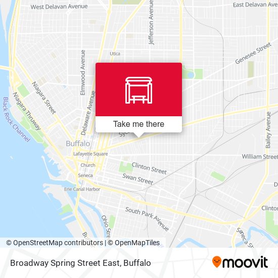 Mapa de Broadway Spring Street East