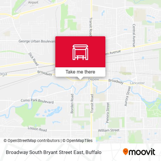 Mapa de Broadway South Bryant Street East