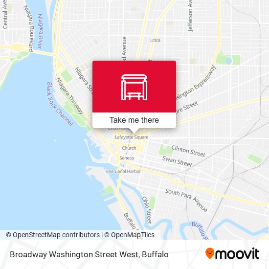 Mapa de Broadway Washington Street West