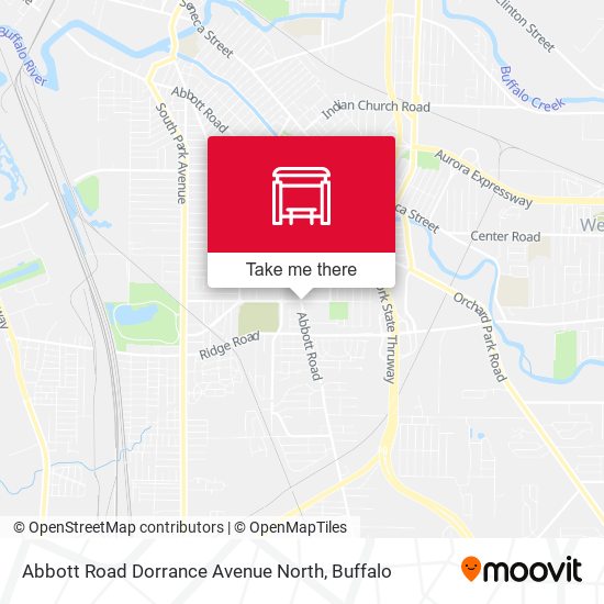 Abbott Road Dorrance Avenue North map
