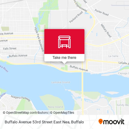 Mapa de Buffalo Avenue 53rd Street East Nea