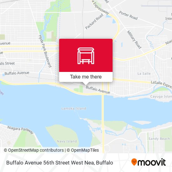 Mapa de Buffalo Avenue 56th Street West Nea