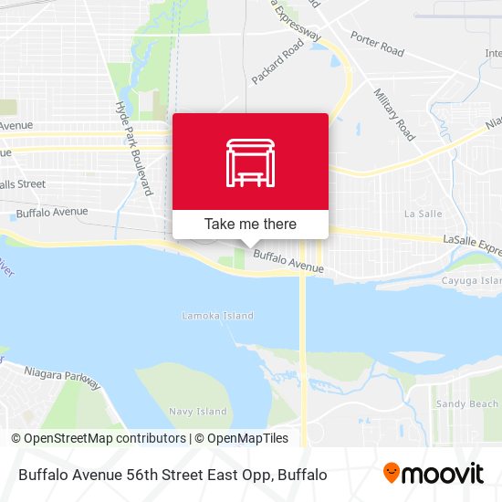 Buffalo Avenue 56th Street East Opp map