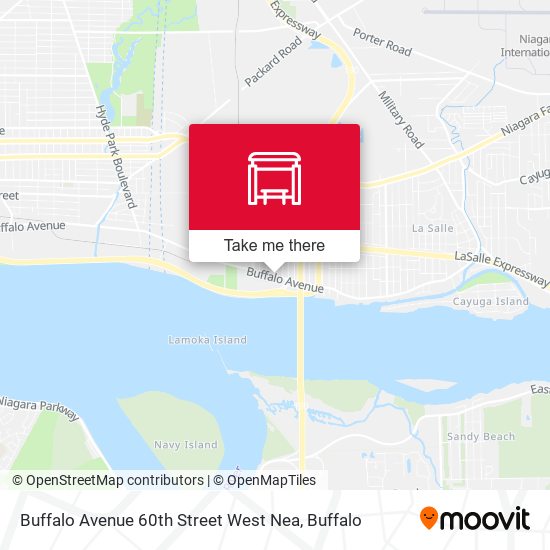 Mapa de Buffalo Avenue 60th Street West Nea