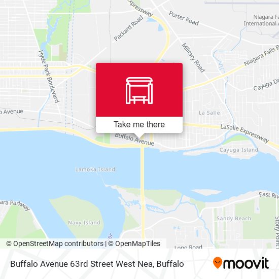 Mapa de Buffalo Avenue 63rd Street West Nea