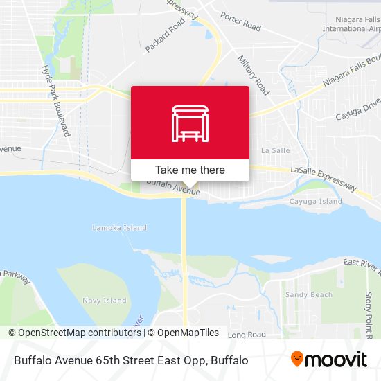 Mapa de Buffalo Avenue 65th Street East Opp