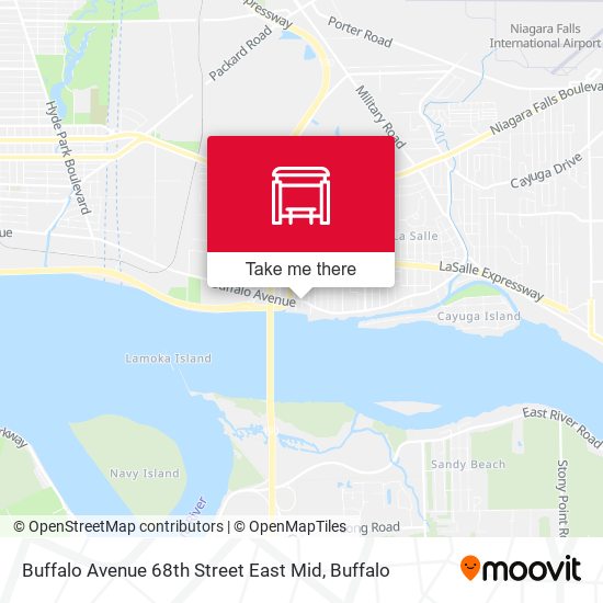 Buffalo Avenue 68th Street East Mid map