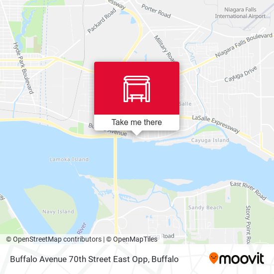 Mapa de Buffalo Avenue 70th Street East Opp