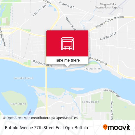 Mapa de Buffalo Avenue 77th Street East Opp