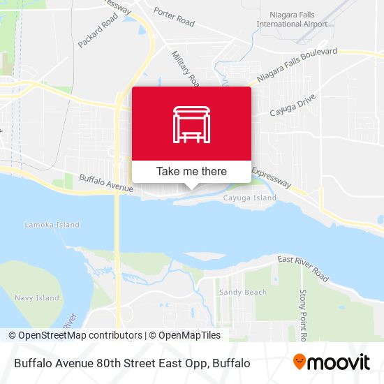Mapa de Buffalo Avenue 80th Street East Opp