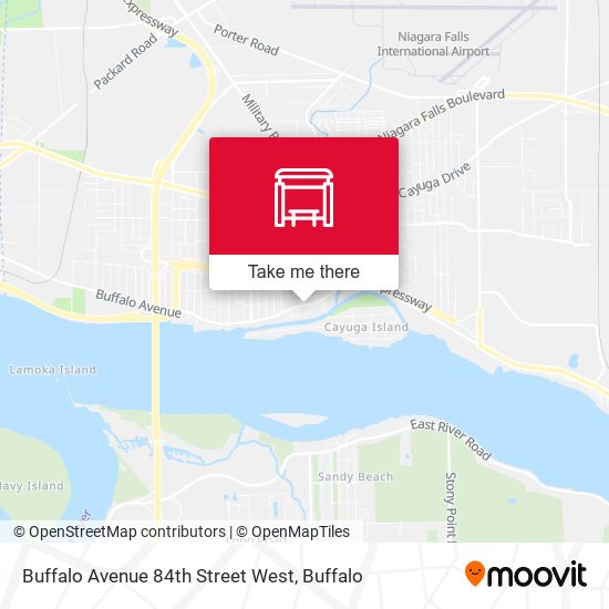 Buffalo Avenue 84th Street West map