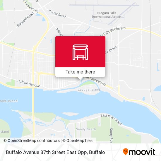 Mapa de Buffalo Avenue 87th Street East Opp