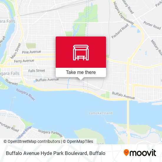 Buffalo Avenue Hyde Park Boulevard map