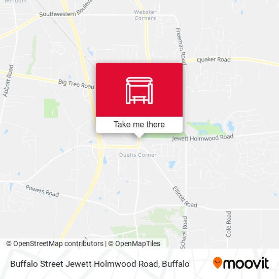 Buffalo Street Jewett Holmwood Road map