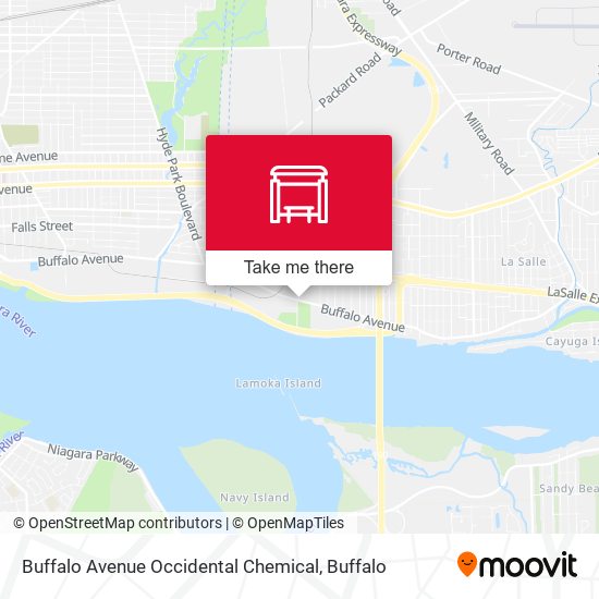 Mapa de Buffalo Avenue Occidental Chemical