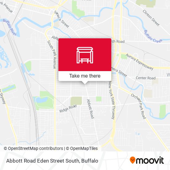 Abbott Road Eden Street South map