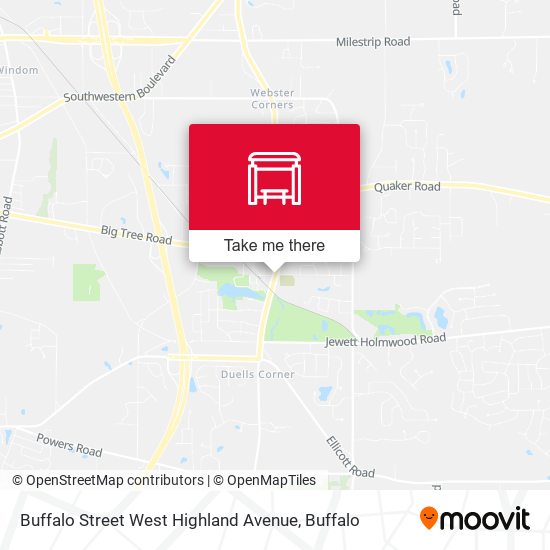 Buffalo Street West Highland Avenue map
