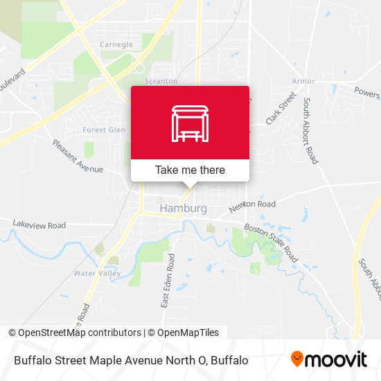 Mapa de Buffalo Street Maple Avenue North O