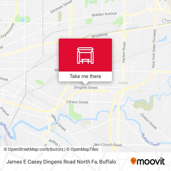 James E Casey Dingens Road North Fa map