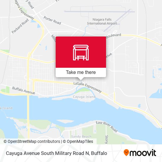 Mapa de Cayuga Avenue South Military Road N
