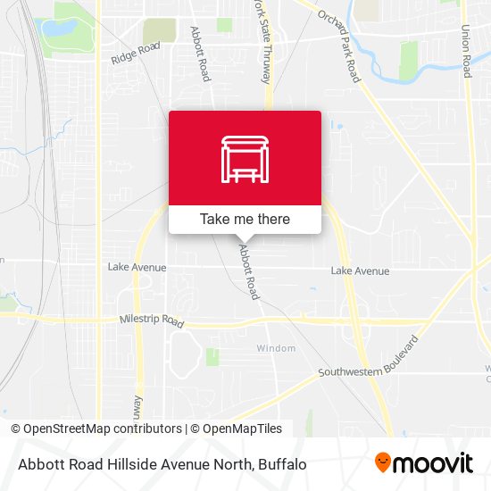 Abbott Road Hillside Avenue North map