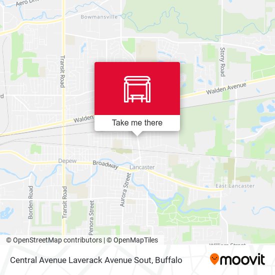Mapa de Central Avenue Laverack Avenue Sout