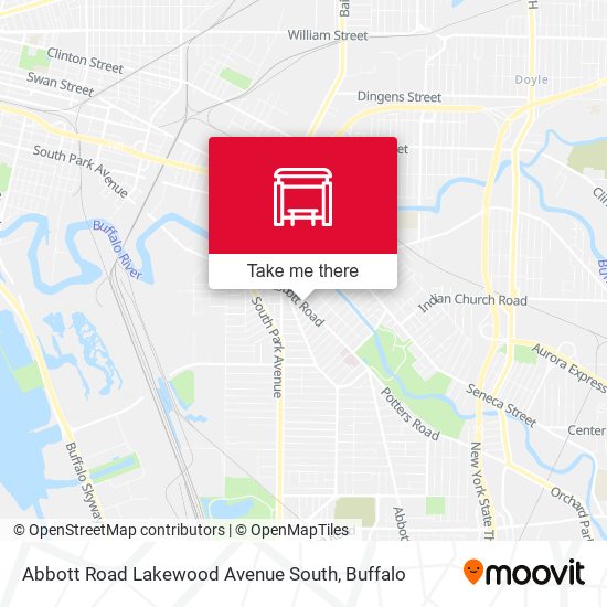 Mapa de Abbott Road Lakewood Avenue South