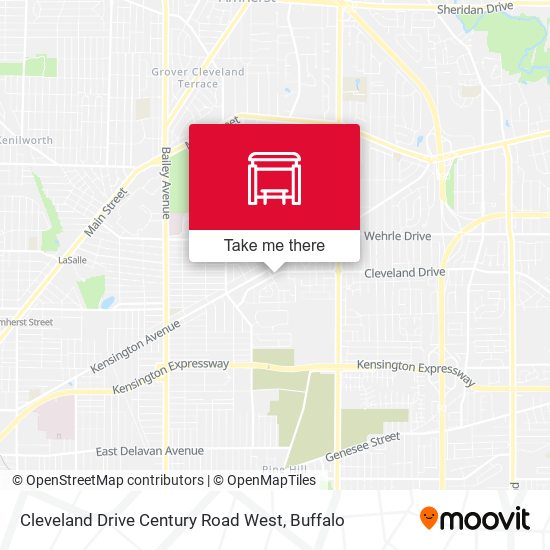 Mapa de Cleveland Drive Century Road West