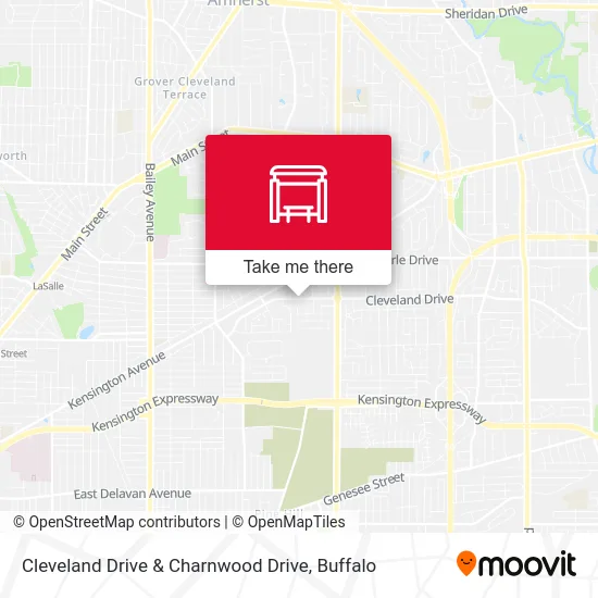 Cleveland Drive & Charnwood Drive map