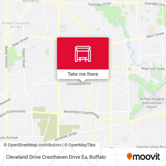 Mapa de Cleveland Drive Cresthaven Drive Ea