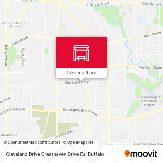 Cleveland Drive Cresthaven Drive Ea map