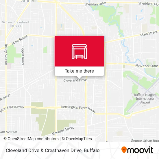 Cleveland Drive & Cresthaven Drive map