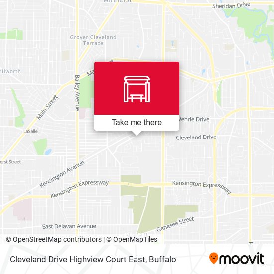 Mapa de Cleveland Drive Highview Court East