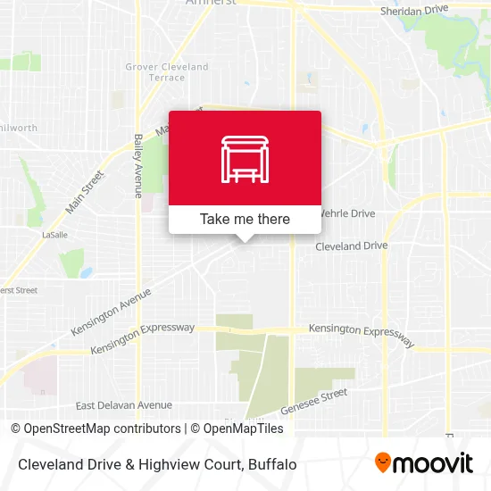 Cleveland Drive & Highview Court map