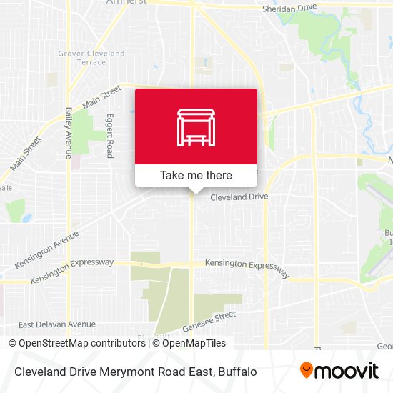 Mapa de Cleveland Drive Merymont Road East