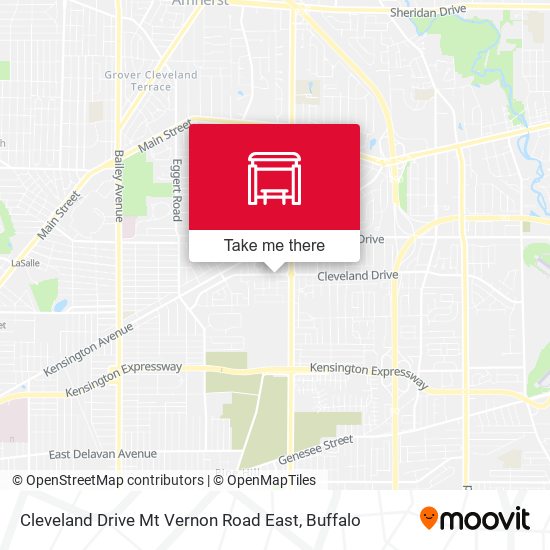 Mapa de Cleveland Drive Mt Vernon Road East