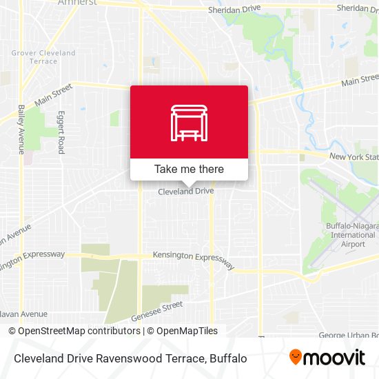 Mapa de Cleveland Drive Ravenswood Terrace