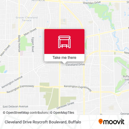 Mapa de Cleveland Drive Roycroft Boulevard