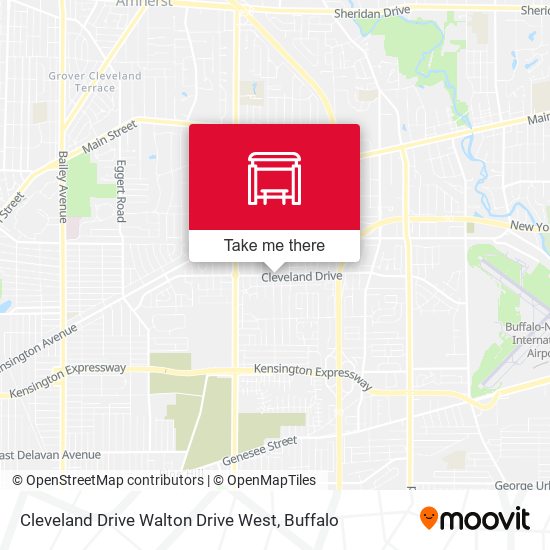 Mapa de Cleveland Drive Walton Drive West