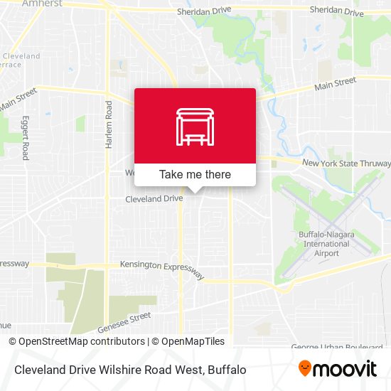 Mapa de Cleveland Drive Wilshire Road West