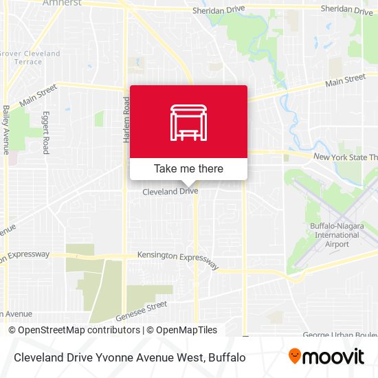 Mapa de Cleveland Drive Yvonne Avenue West