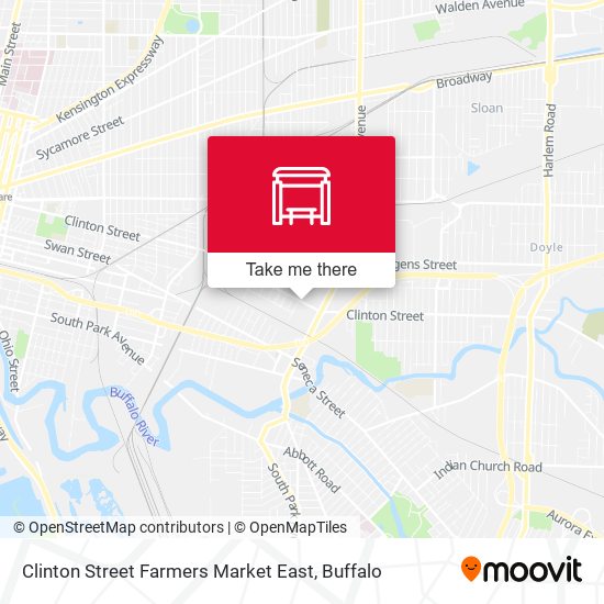 Mapa de Clinton Street Farmers Market East