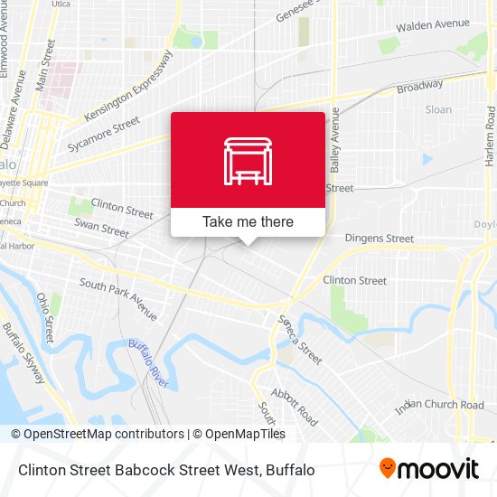Mapa de Clinton Street Babcock Street West