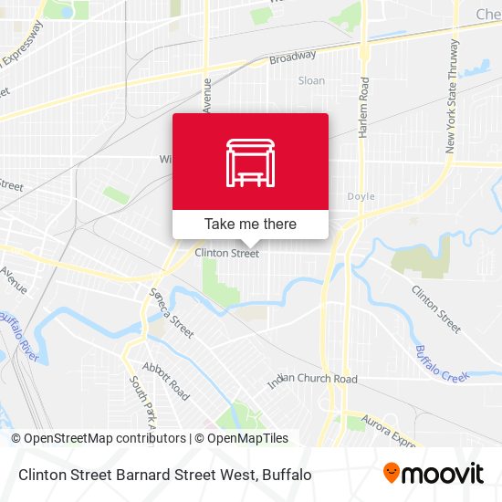 Clinton Street Barnard Street West map