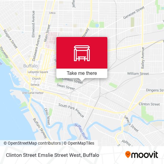 Clinton Street Emslie Street West map