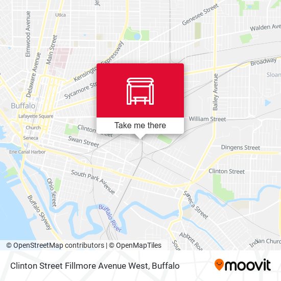 Clinton Street Fillmore Avenue West map