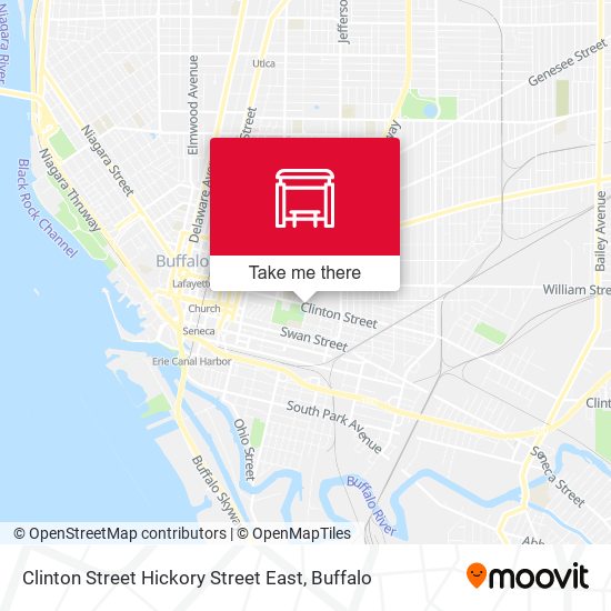 Mapa de Clinton Street Hickory Street East